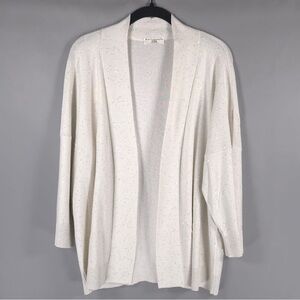 NWT RTW CHARLESTON ITALY🇮🇹MADE SILK Blend Fleck Knit‎ Open Cardigan Size 46